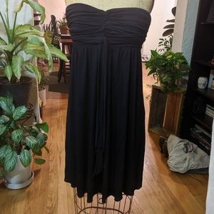 NWT, Express strapless dress in black.